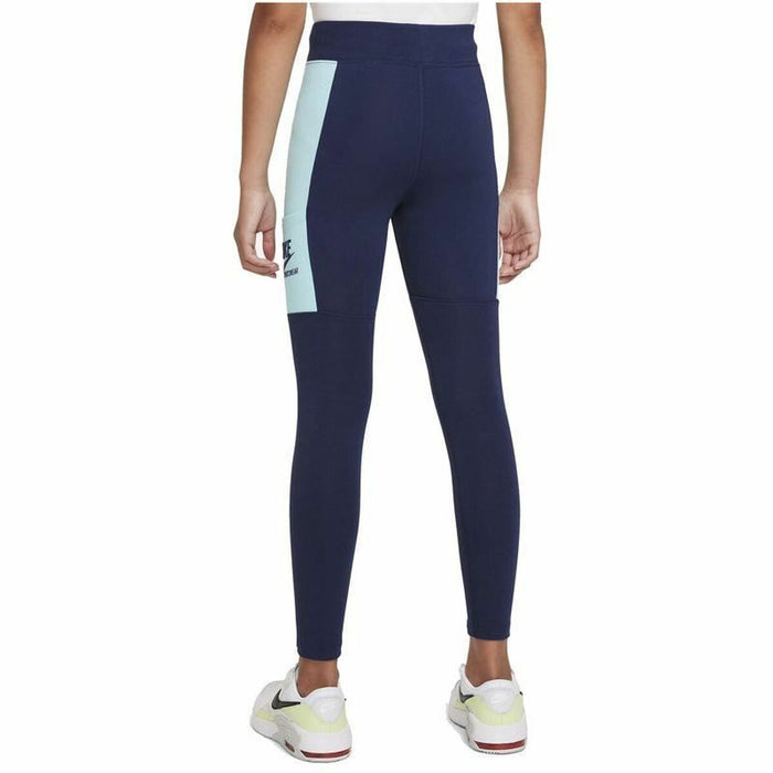 Colanți Sport pentru Copii Nike Sportswear Heritage Albastru