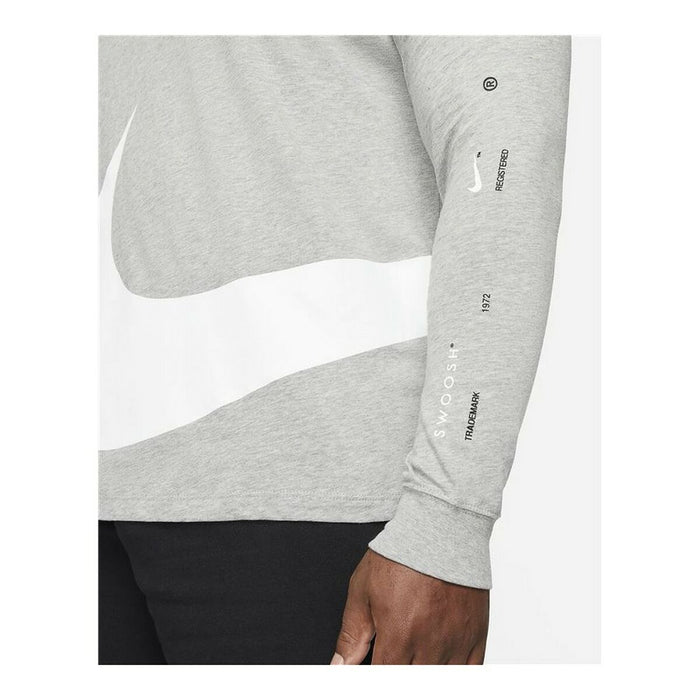 Tricou cu Mânecă Lungă Bărbați Nike Sportswear Gri deschis