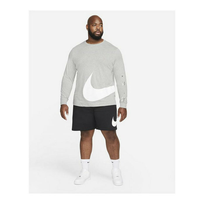 Tricou cu Mânecă Lungă Bărbați Nike Sportswear Gri deschis