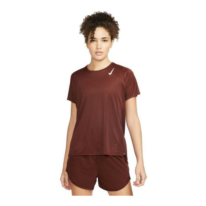 Tricou Sport cu Mânecă Scurtă Nike Dri-FIT Race W Maro