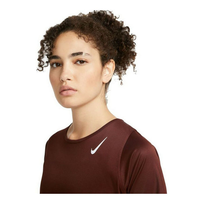 Tricou Sport cu Mânecă Scurtă Nike Dri-FIT Race W Maro