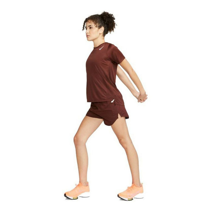 Tricou Sport cu Mânecă Scurtă Nike Dri-FIT Race W Maro