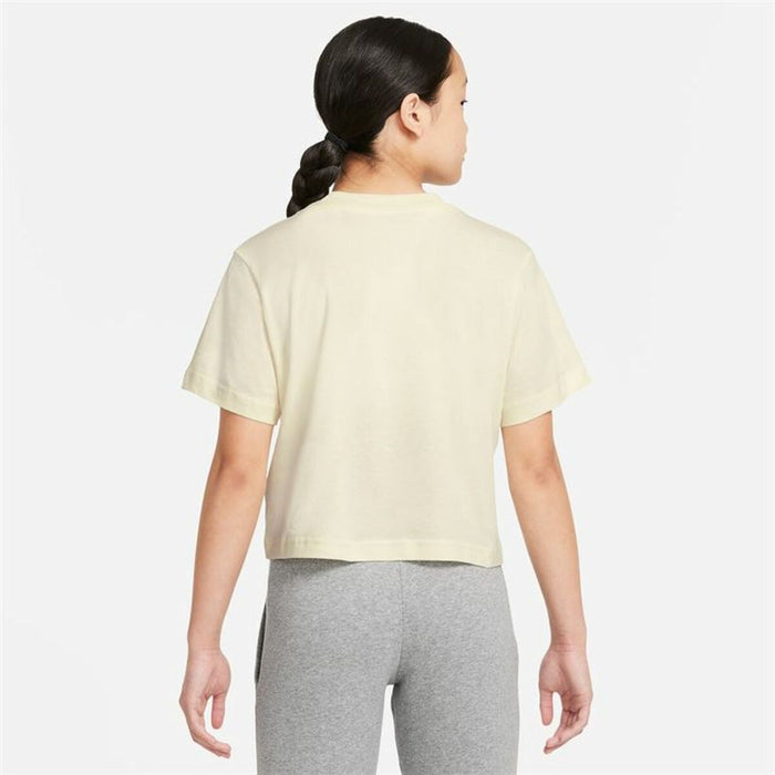 Tricou cu Mânecă Scurtă pentru Copii Nike Sportswear Bej