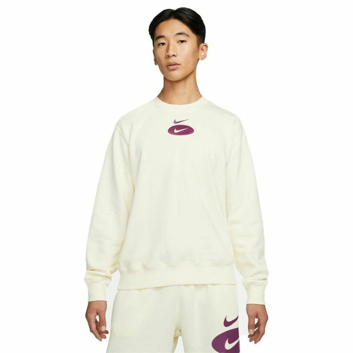 Hanorac fără Glugă Bărbați Nike Swoosh League Alb