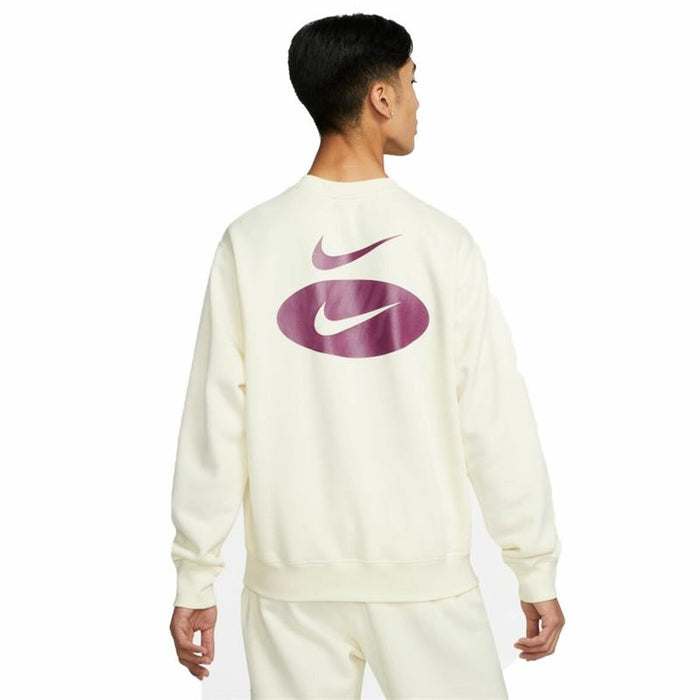 Hanorac fără Glugă Bărbați Nike Swoosh League Alb