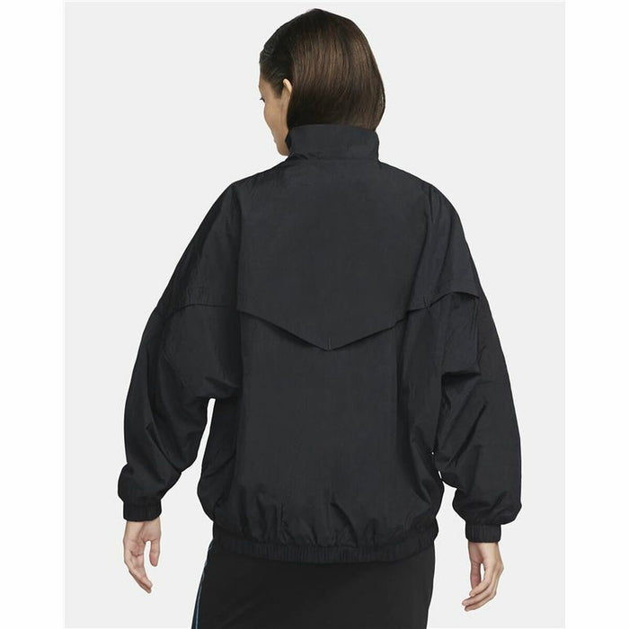 Jachetă Rezistentă la Vânt Nike Sportswear Essential Windrunner Femeie Negru