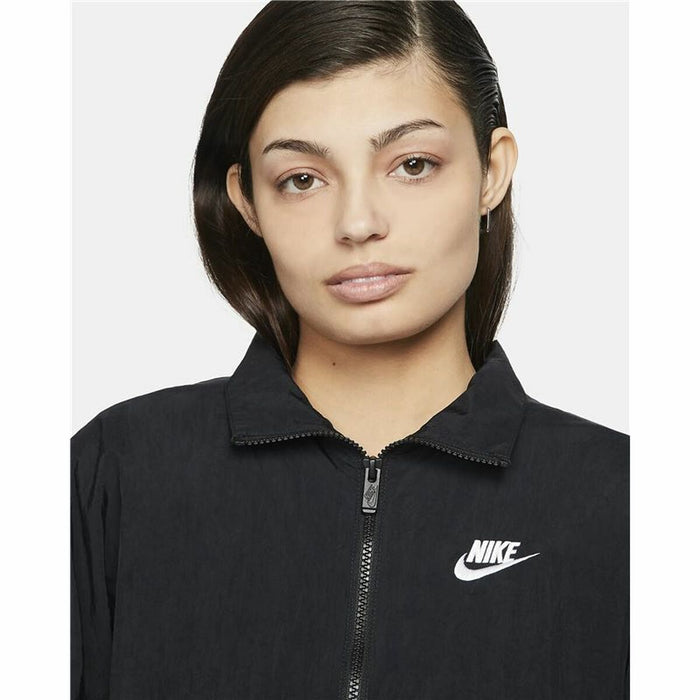 Jachetă Rezistentă la Vânt Nike Sportswear Essential Windrunner Femeie Negru