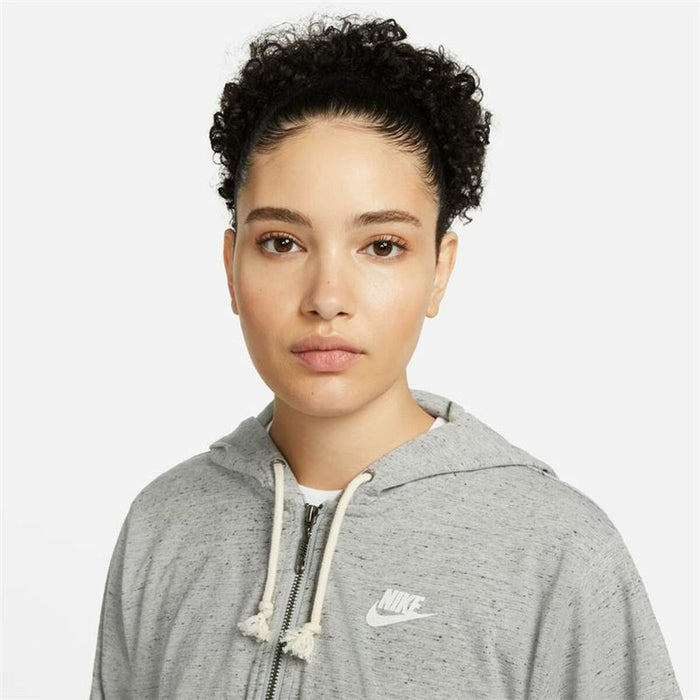 Jachetă Sport de Damă Nike Sportswear Gym Vintage Gri