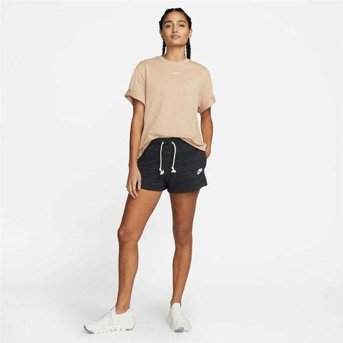 Pantaloni Scurți Sport pentru Damă Nike Sportswear Gym Vintage Negru