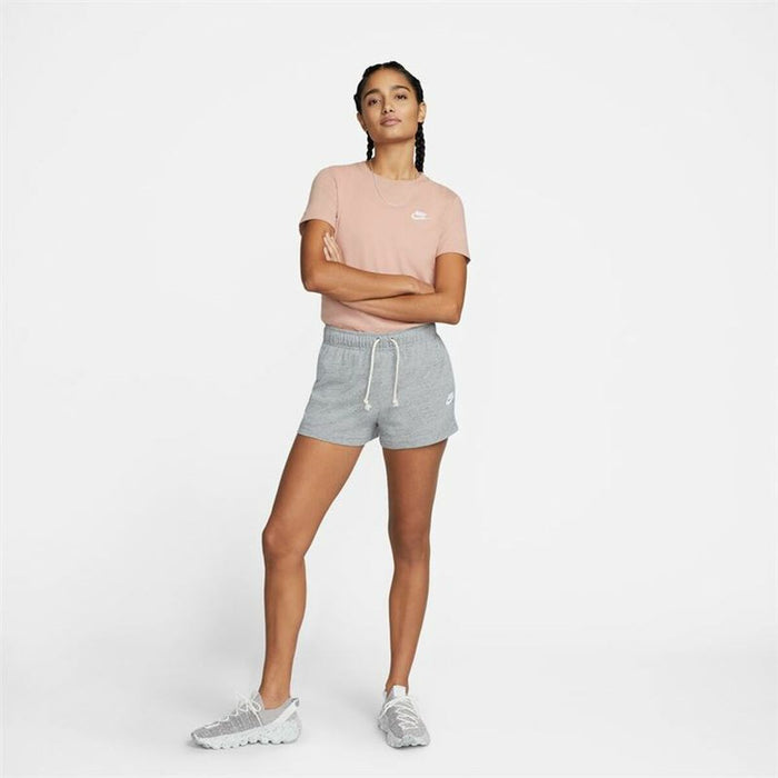 Pantaloni Scurți Sport pentru Damă Nike Sportswear Gym Vintage Gri