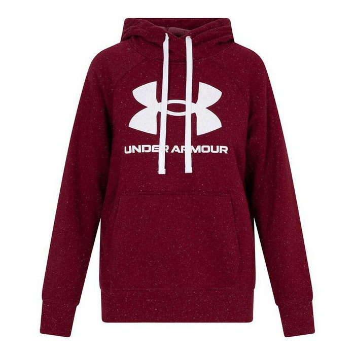 Hanorac cu Glugă Femei Under Armour Fleece Rival Roșu Roșu Închis