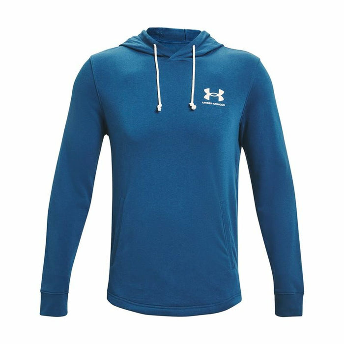 Hanorac cu Glugă Bărbați Under Armour Rival Terry Albastru
