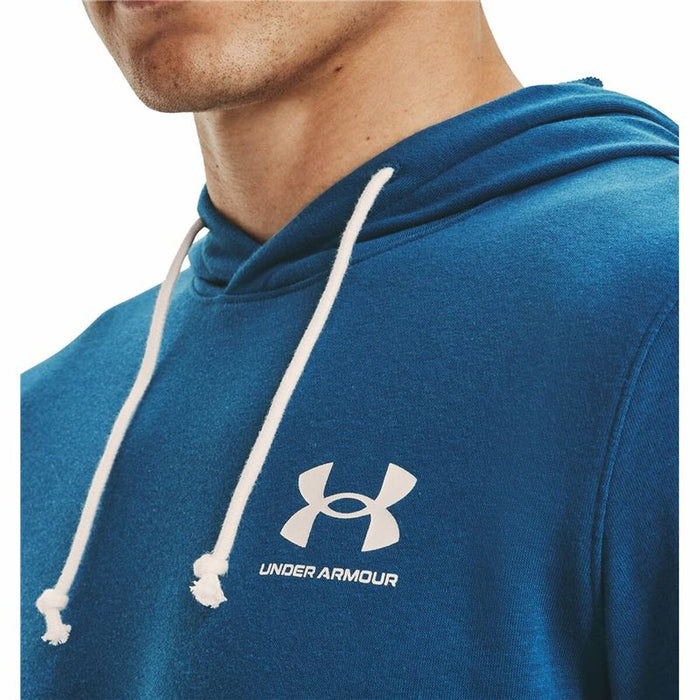 Hanorac cu Glugă Bărbați Under Armour Rival Terry Albastru