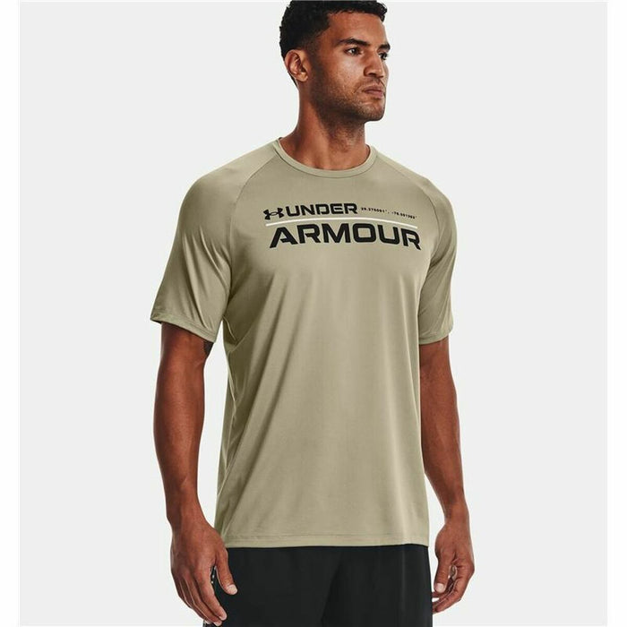 Tricou cu Mânecă Scurtă Under Armour Wordmark Verde