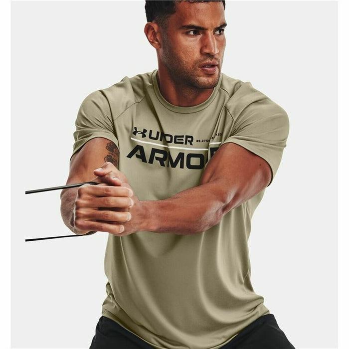 Tricou cu Mânecă Scurtă Under Armour Wordmark Verde