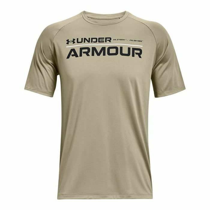 Tricou cu Mânecă Scurtă Under Armour Wordmark Verde