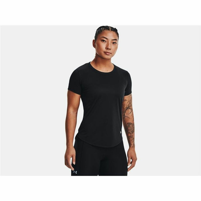 Tricou cu Mânecă Scurtă Femei Under Armour Stride Negru