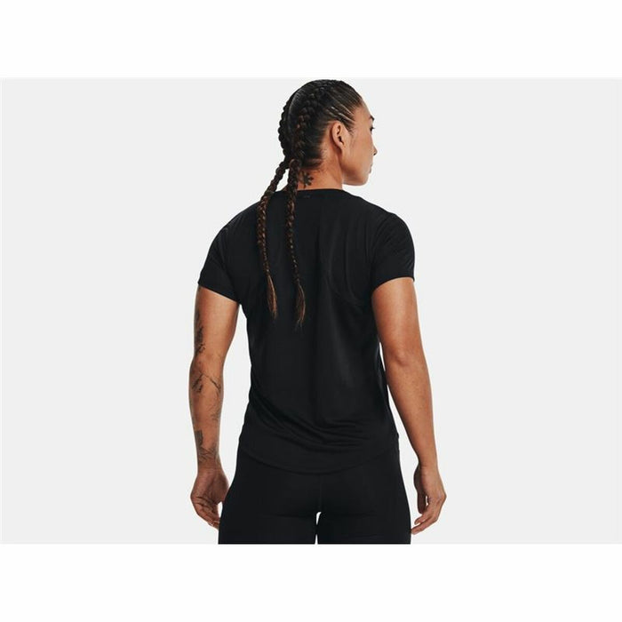 Tricou cu Mânecă Scurtă Femei Under Armour Stride Negru
