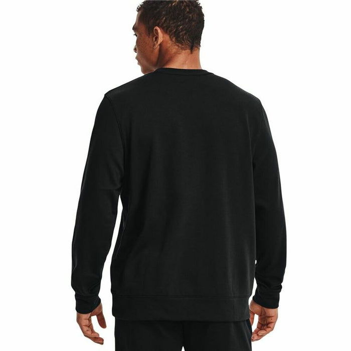 Tricou cu Mânecă Lungă Bărbați Under Armour Logo Crew Negru
