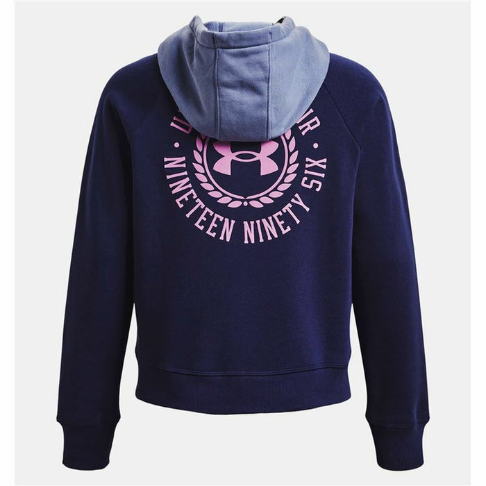 Hanorac cu Glugă Femei Under Armour Rival Fleece Bleumarin