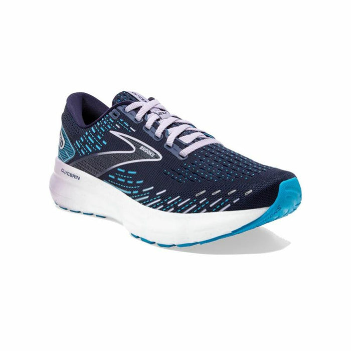 Încălțăminte de Running pentru Adulți Brooks Glycerin 20 Wide Albastru închis Femeie