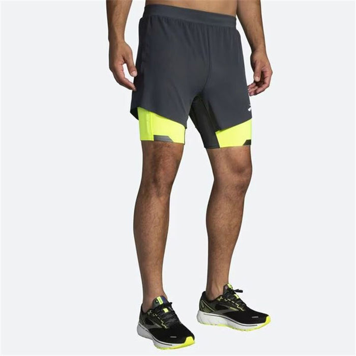 Pantaloni Scurți Sport pentru Bărbați Brooks Stadium Negru