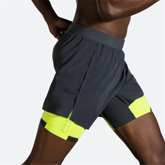 Pantaloni Scurți Sport pentru Bărbați Brooks Stadium Negru