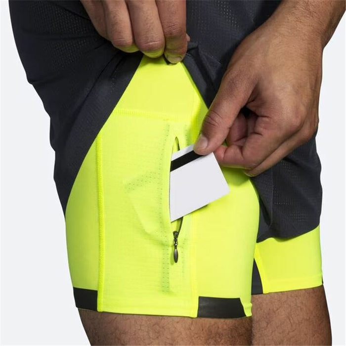 Pantaloni Scurți Sport pentru Bărbați Brooks Stadium Negru