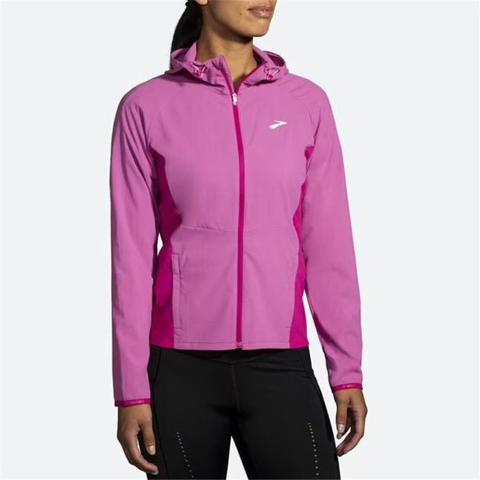 Jachetă Sport de Damă Brooks Canopy Frosted Roșu închis