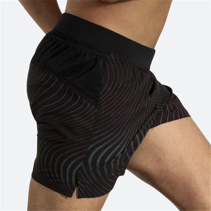 Pantaloni Scurți Sport pentru Bărbați Brooks Sherpa 5" Negru