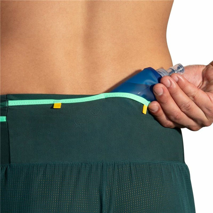 Pantaloni Scurți Sport pentru Bărbați Brooks High Point 5" 2-in-1 Verde