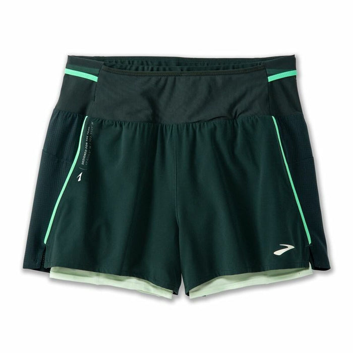 Pantaloni Scurți Sport pentru Damă Brooks High Point 3" 2-in-1 2.0 Verde