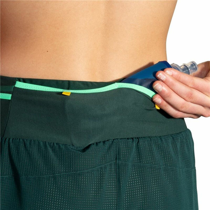 Pantaloni Scurți Sport pentru Damă Brooks High Point 3" 2-in-1 2.0 Verde
