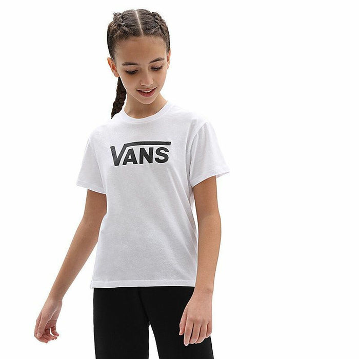 Tricou cu Mânecă Scurtă pentru Copii Vans Flying V Alb