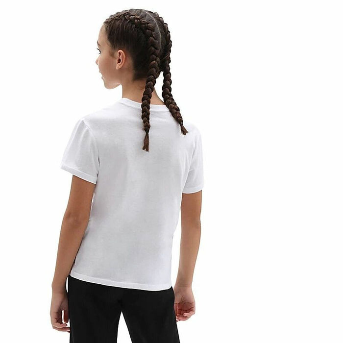 Tricou cu Mânecă Scurtă pentru Copii Vans Flying V Alb