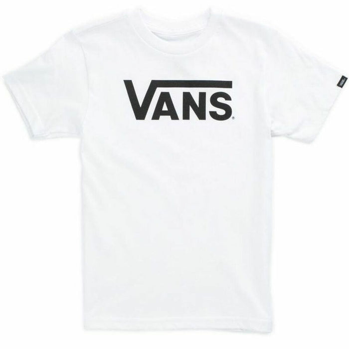 Tricou cu Mânecă Scurtă pentru Copii Vans Drop V White Alb