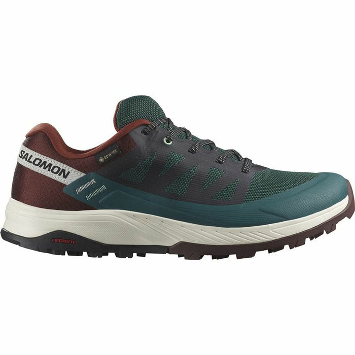 Adidași Salomon Outrise GORE-TEX Munte Bordo Verde inchis Bărbați