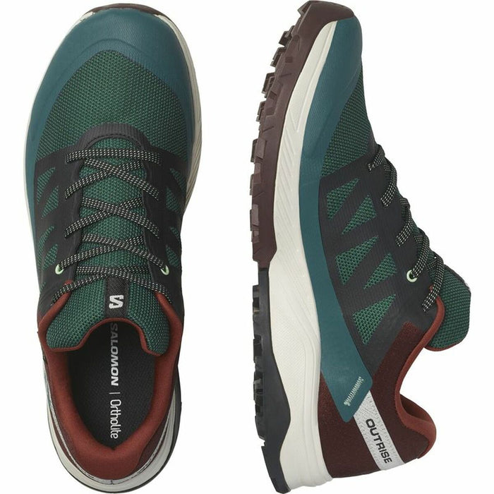 Adidași Salomon Outrise GORE-TEX Munte Bordo Verde inchis Bărbați