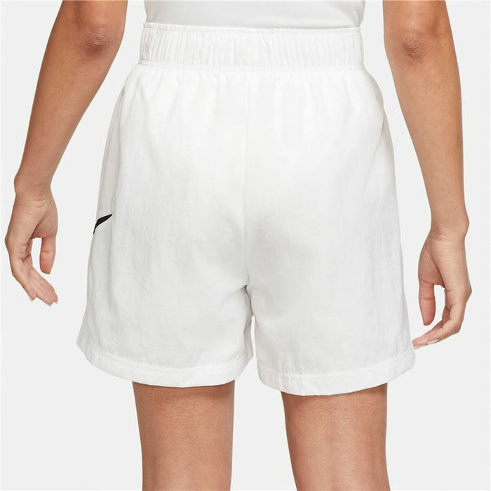 Pantaloni Scurți Sport pentru Damă Nike Sportswear Essential Alb