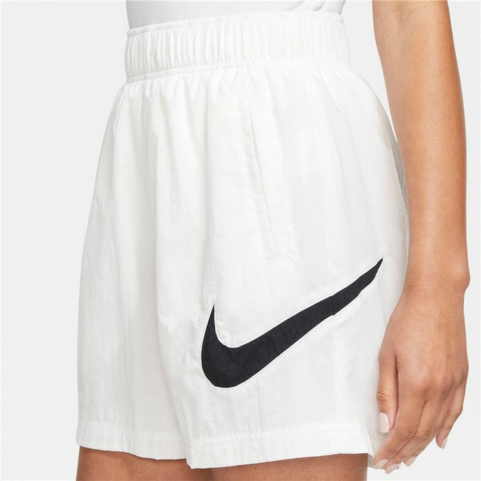Pantaloni Scurți Sport pentru Damă Nike Sportswear Essential Alb