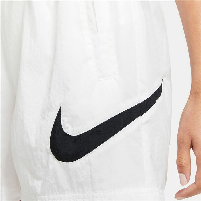 Pantaloni Scurți Sport pentru Damă Nike Sportswear Essential Alb