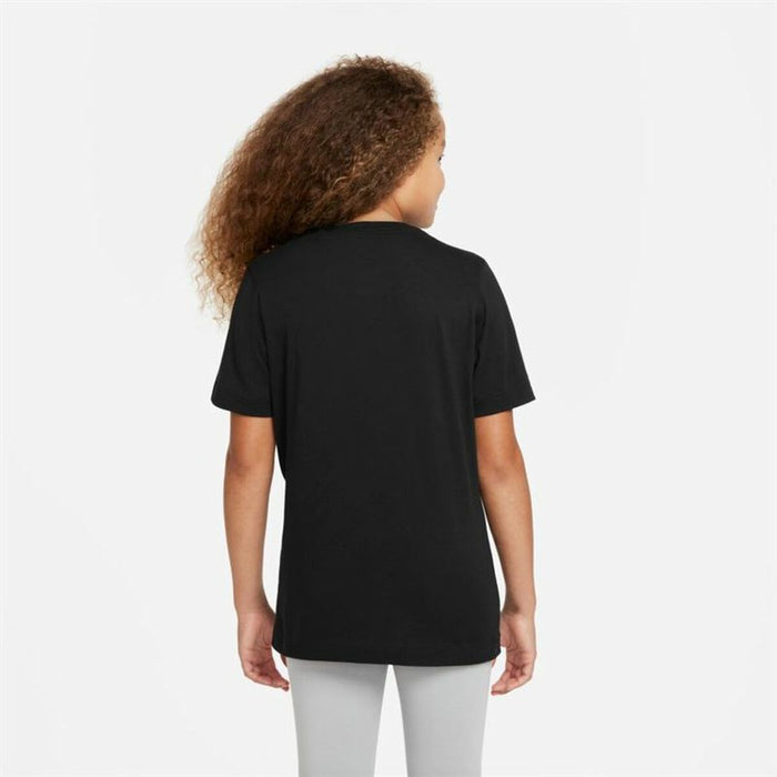 Tricou cu Mânecă Scurtă pentru Copii Nike Sportswear Negru