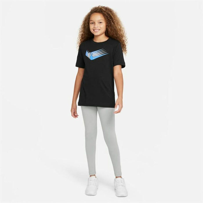 Tricou cu Mânecă Scurtă pentru Copii Nike Sportswear Negru