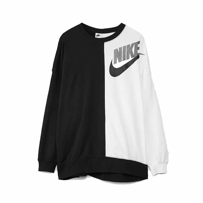 Hanorac fără Glugă Femei Nike Sportswear Alb Negru