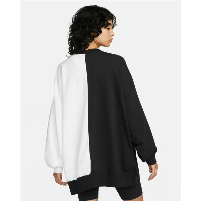 Hanorac fără Glugă Femei Nike Sportswear Alb Negru