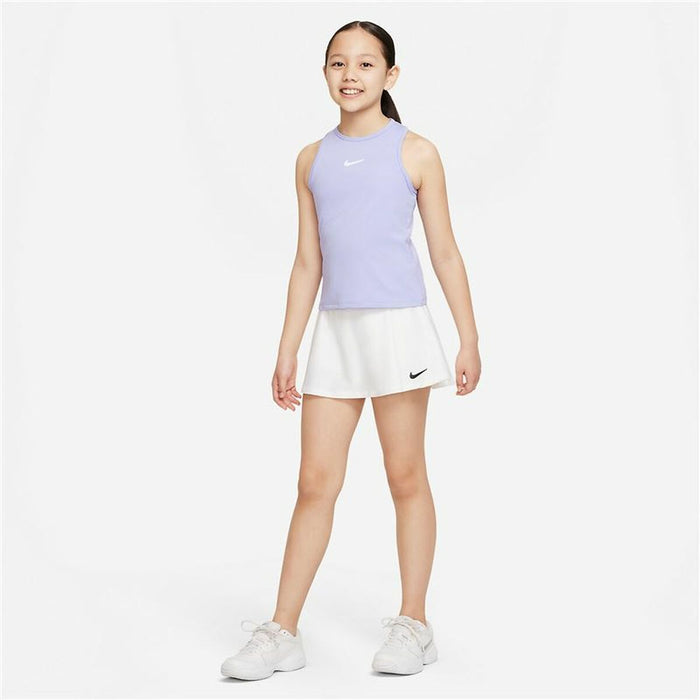 Tricou cu Mânecă Scurtă pentru Copii Nike Court Dri-FIT Victory Lavandă