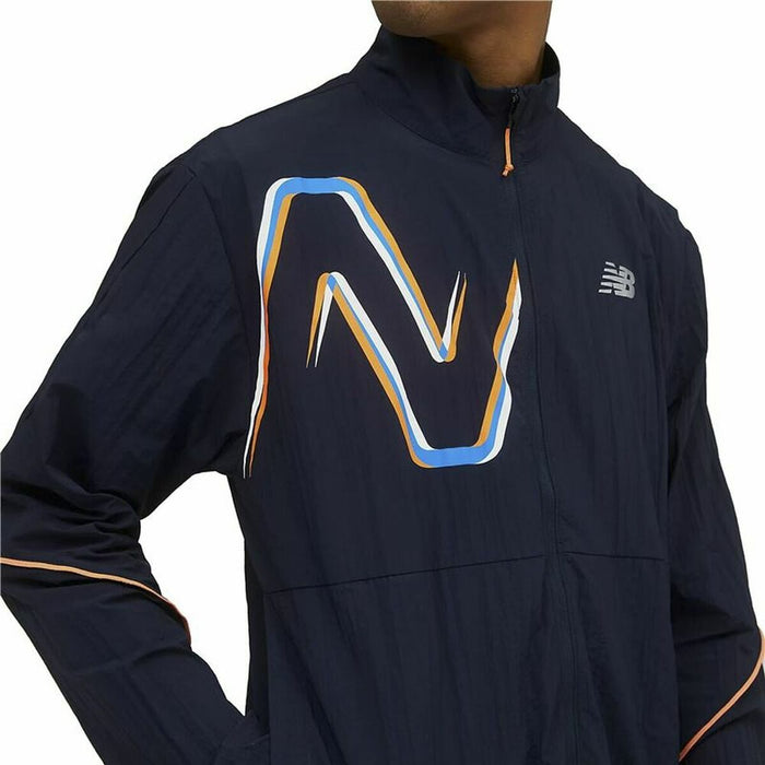 Jachetă Rezistentă la Vânt New Balance Albastru închis