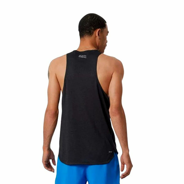 Tricou cu Bretele Bărbat New Balance Impact Run Negru