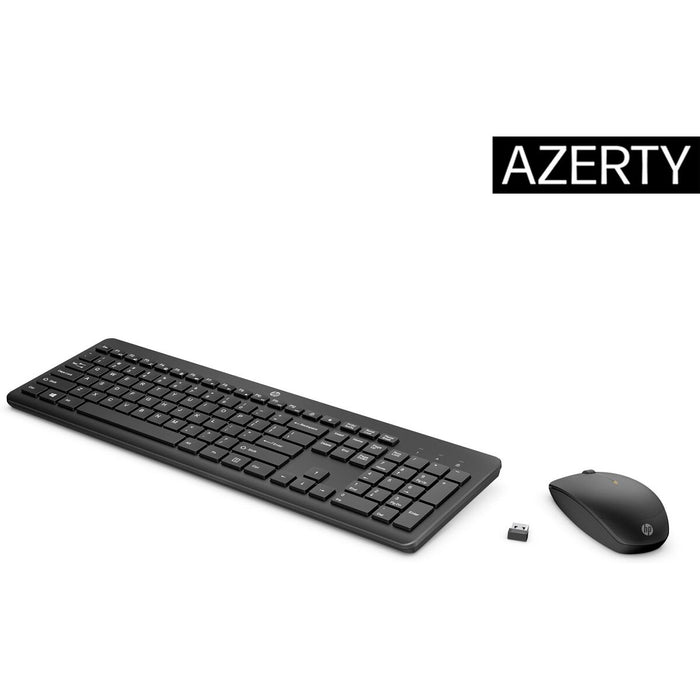 Tastatură și Mouse HP 3L1F0AA Azerty Franceză Alb Negru