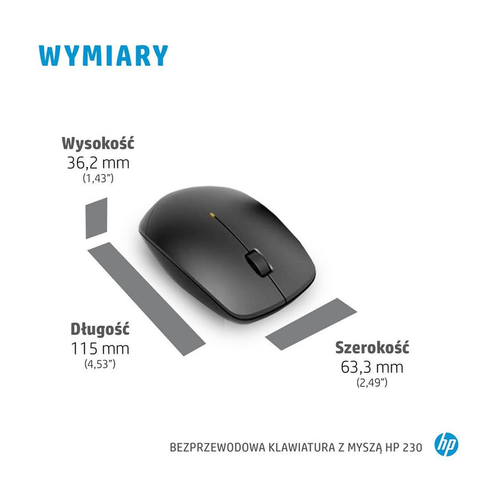 Tastatură și Mouse HP 3L1F0AA Azerty Franceză Alb Negru